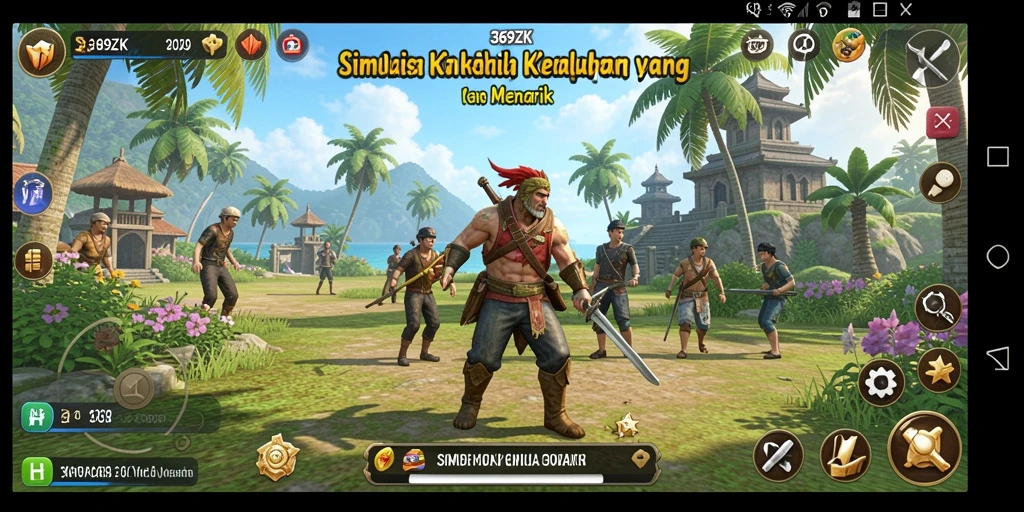 Tampilan gameplay menarik dari 369ZK yang menampilkan karakter dan aktivitas sehari-hari.