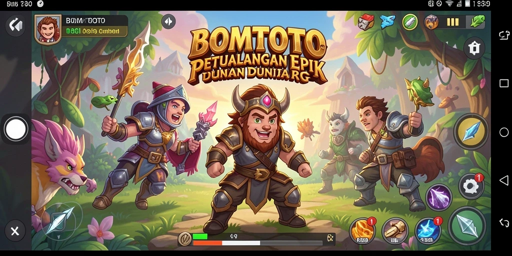Gameplay mendalam dalam dunia RPG penuh petualangan.