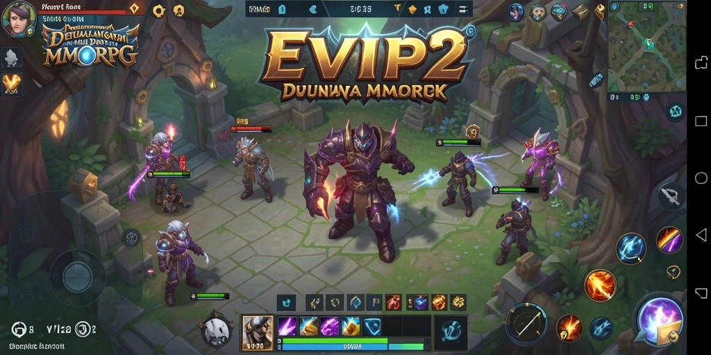 Tampilan menarik dari gameplay MMORPG EVIP2 yang mendebarkan.
