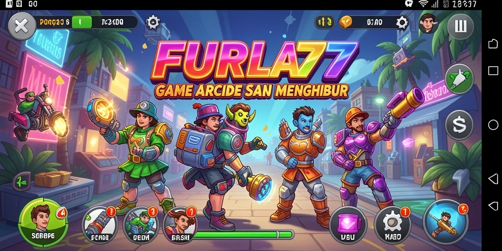 Tampilan gameplay seru dari FURLA77 yang penuh tantangan.