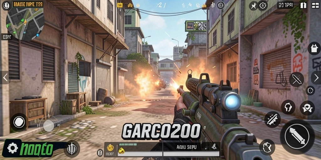 Tampilan gameplay seru di GARCO200 yang memukau.
