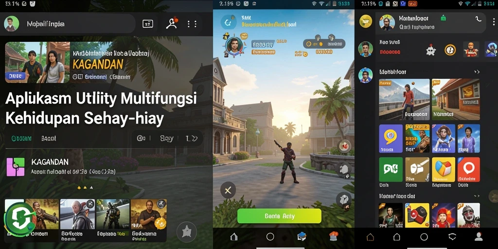 Tampilan antarmuka KAGANDAN yang user-friendly dan modern.