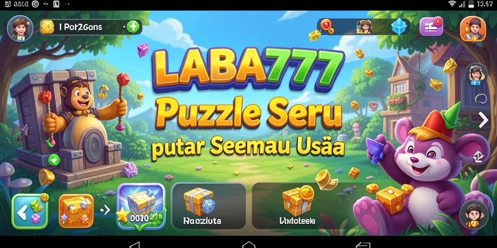 Tangkapan layar gameplay LABA777 yang menampilkan tantangan puzzle seru.