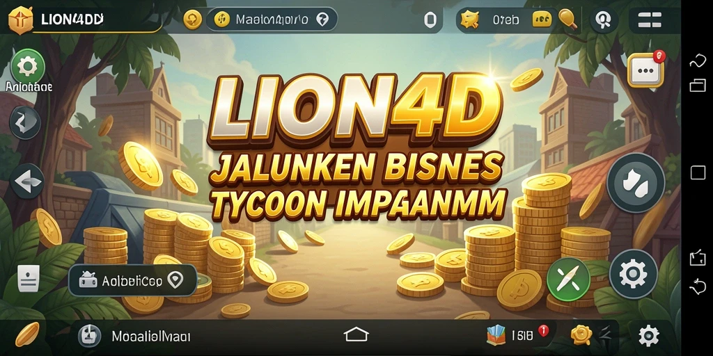 Tampilan gameplay momen intens dalam LION4D saat mengelola bisnis.
