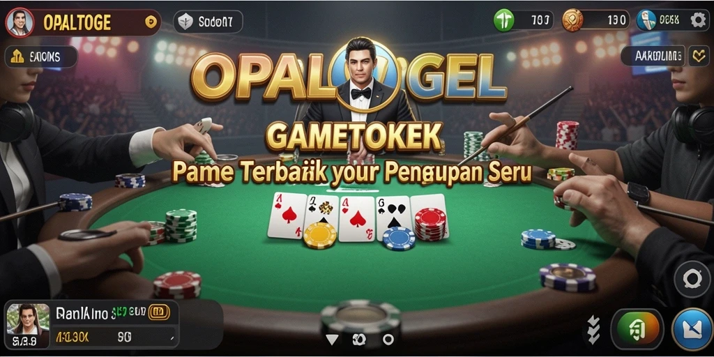 Tampilan menarik gameplay Poker di OPALTOGEL.