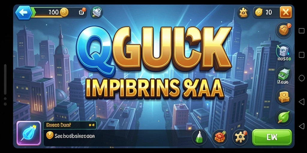 Tampilan seru gameplay QGLUCK untuk pengelolaan bisnis.