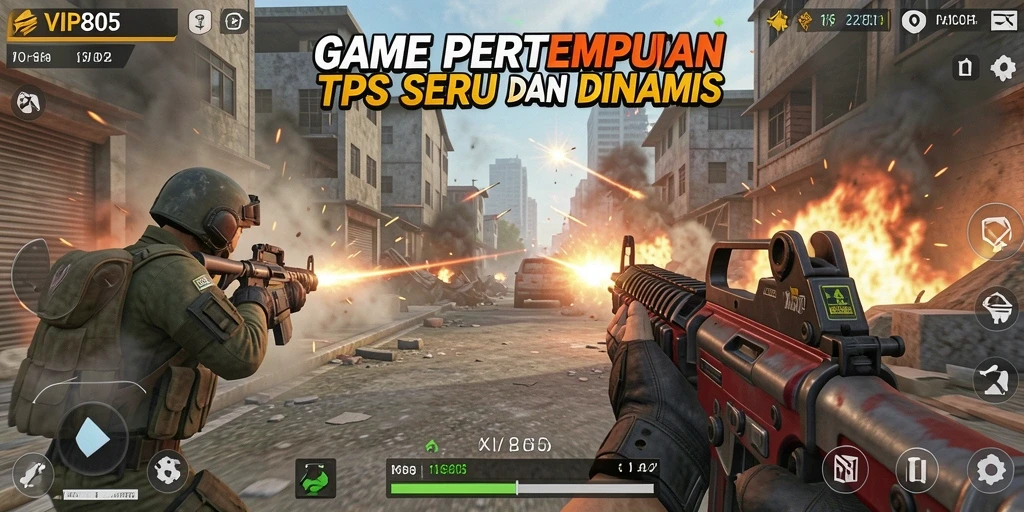 Gameplay TPS yang penuh aksi dan grafis memukau di VIP805.