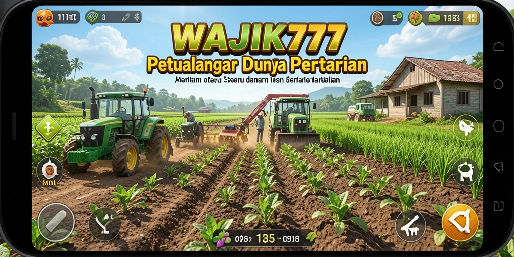 Tampilan visual menarik dalam gameplay pertanian WAJIK777.