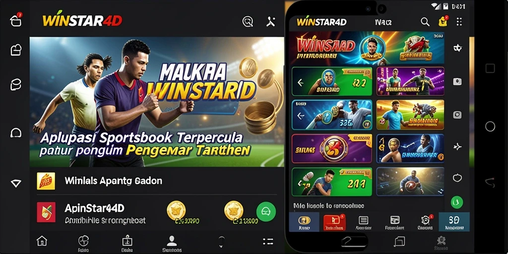 Tampilan menarik dari aplikasi WINSTAR4D, menyajikan pengalaman taruhan yang seru.
