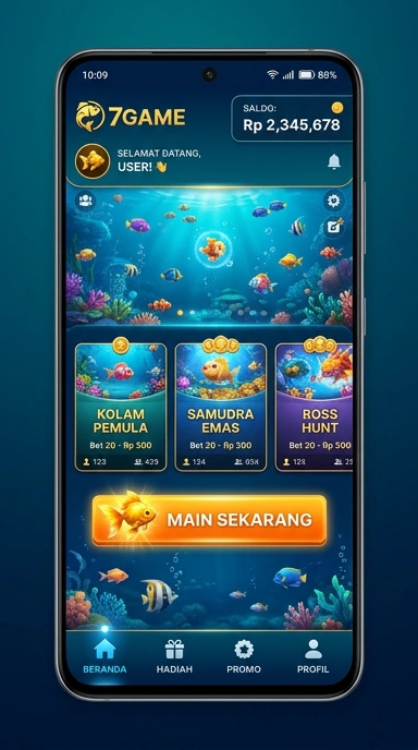 Screenshot daftar aplikasi populer di 7game untuk pengguna Android.